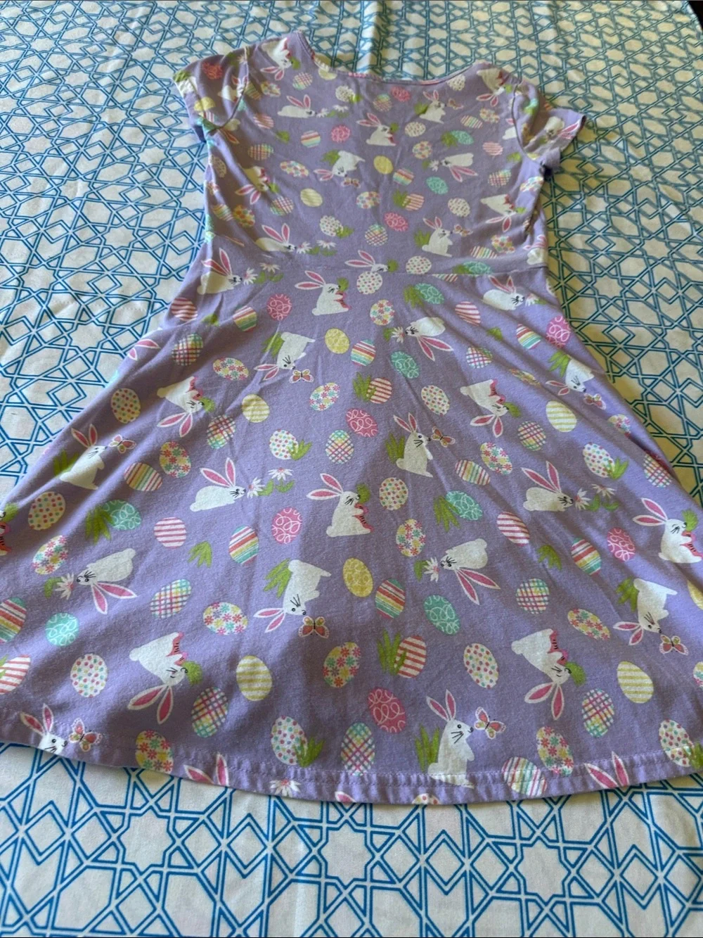 The Children’s Place Lavender Easter Bunny & Egg Spring Dress - Picture 11 of 11